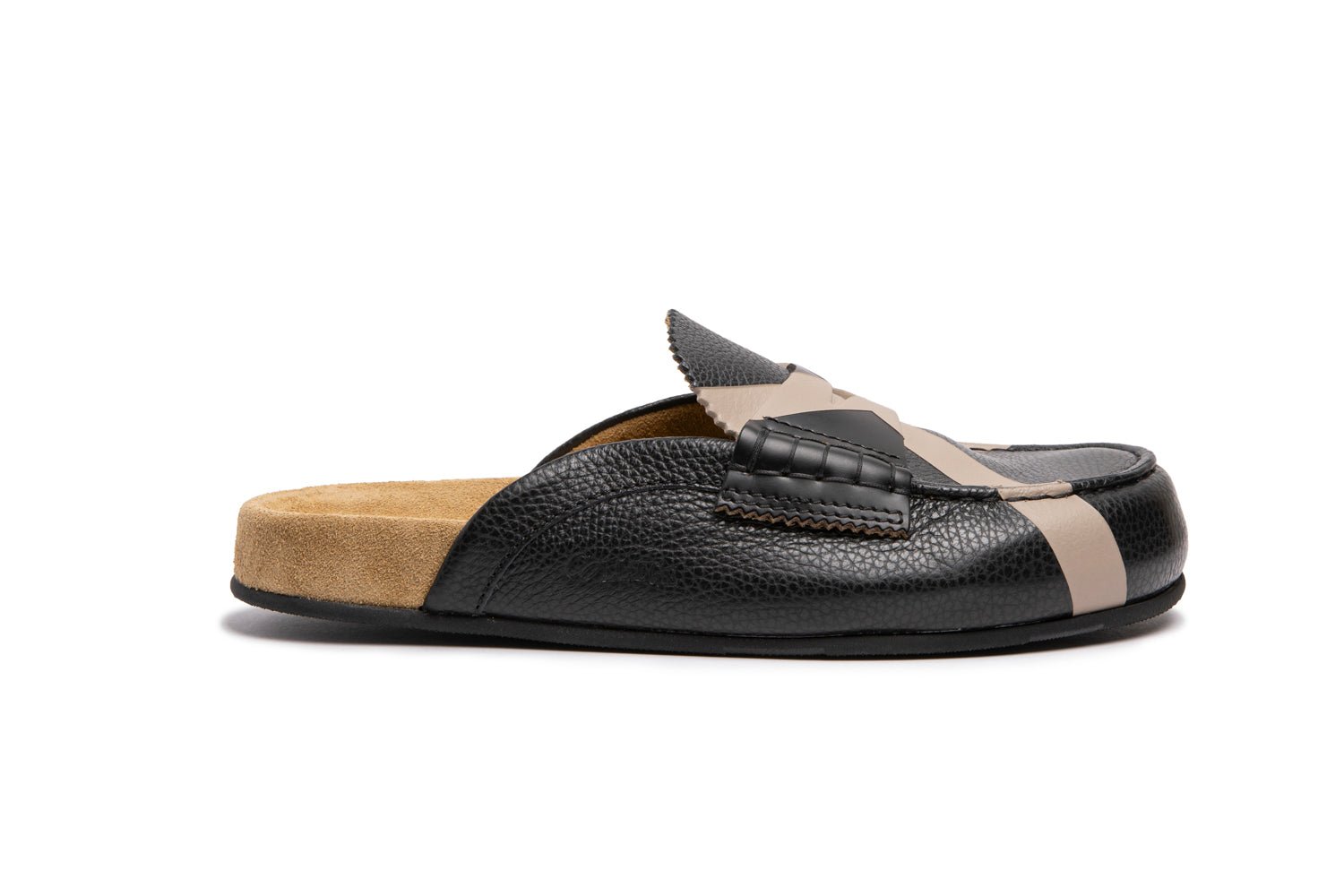 MR1489X ROYAL BLACK X ECRU - Collegemoccassin