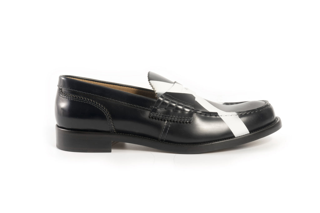 CO1380 BLACK X WHITE - Collegemoccassin